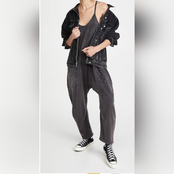 Free People Sleeveless Scoop Neck Ankle Length Patch Pocket Hot Shot Onsie: Sz:M - Picture 1 of 16